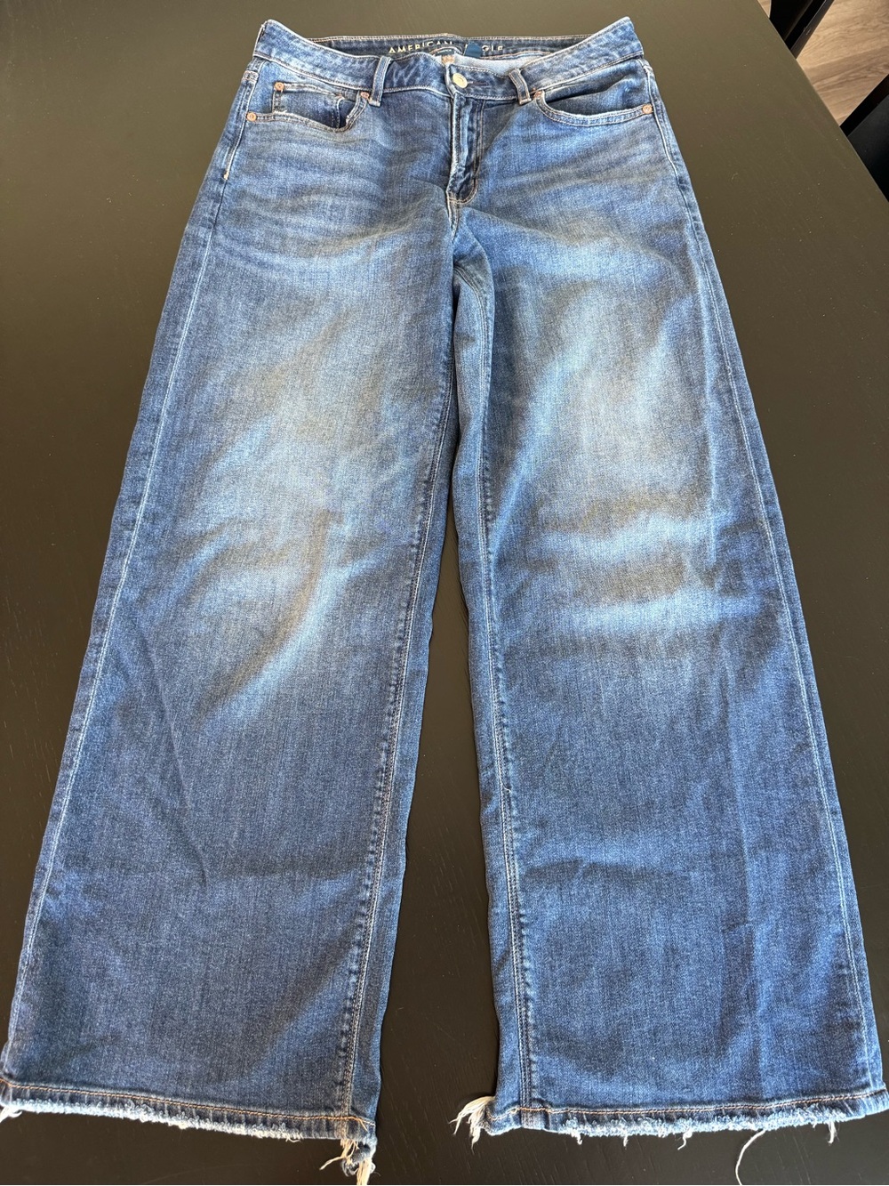American Eagle Wide Leg Blue Jeans - 4R